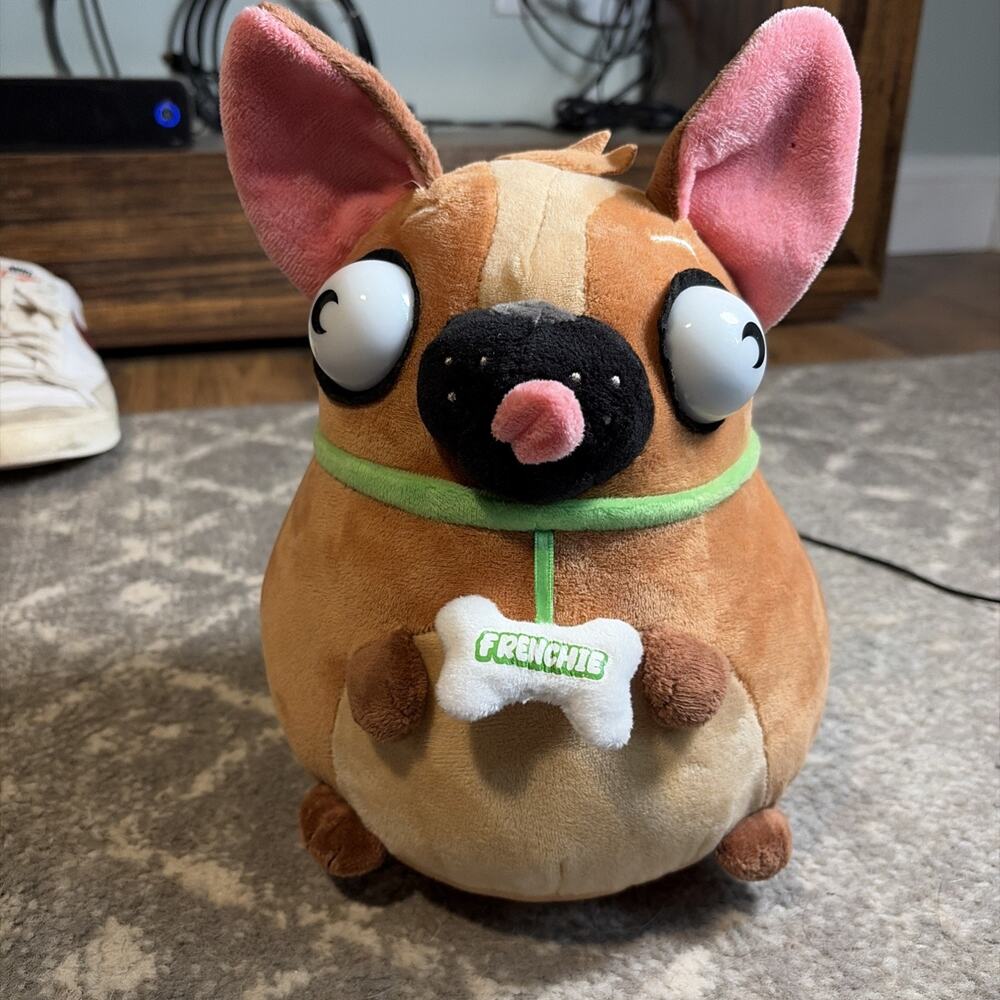 9" Ugly Fat Chubby Pug Dog Stuffed Animal Frenchie's Good Stuff Pillow